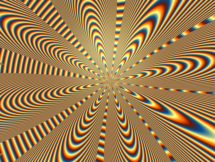optical illusion, rotation, lines, wavy