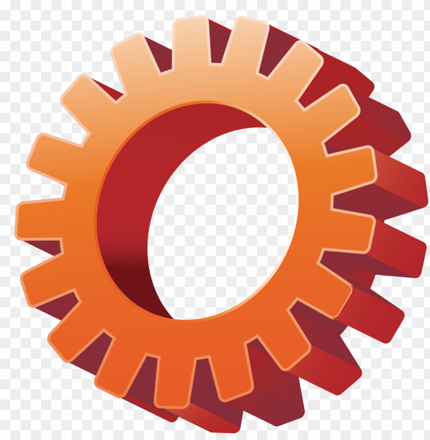 Orange 3d Gear Wheel Machine PNG Transparent With Clear Background ID 475018