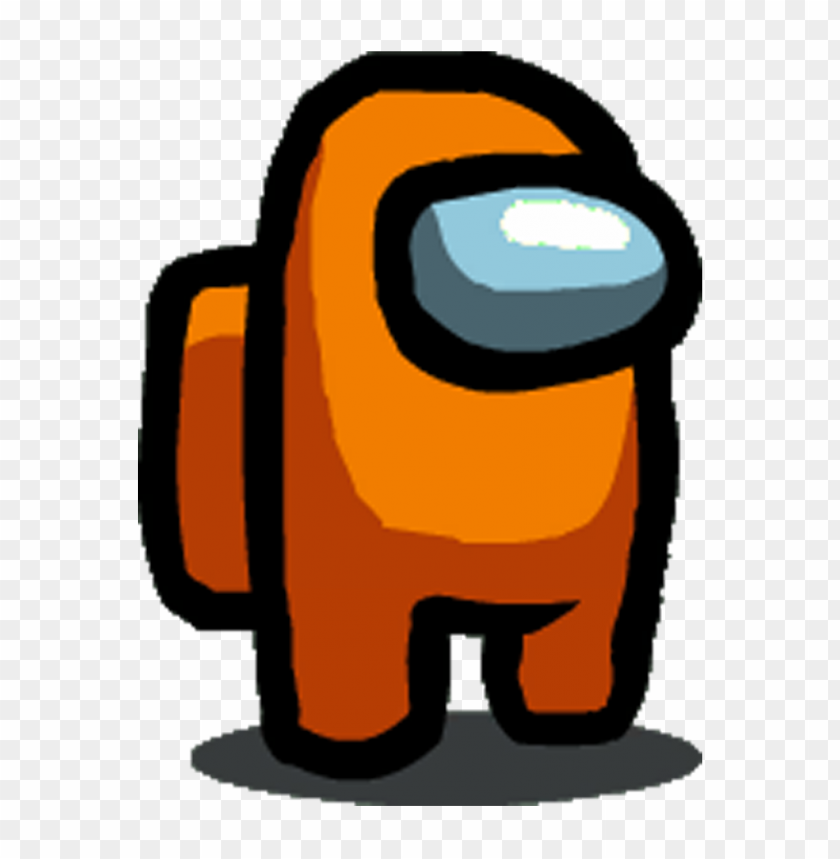 Orange Among Us Character PNG Image With Transparent Background | TOPpng