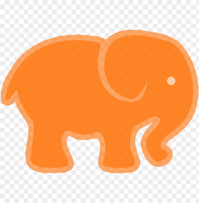 orange and grey elephant PNG transparent with Clear Background ID 92801