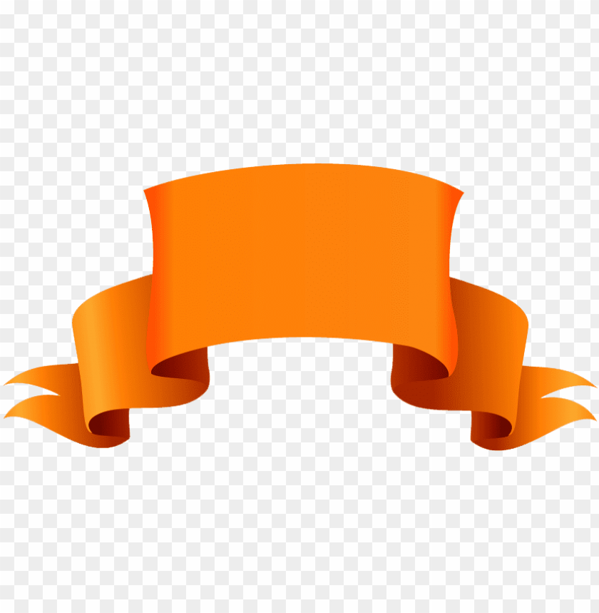 free PNG orange banner png picture free download - ribbon shape photosho PNG image with transparent background PNG images transparent