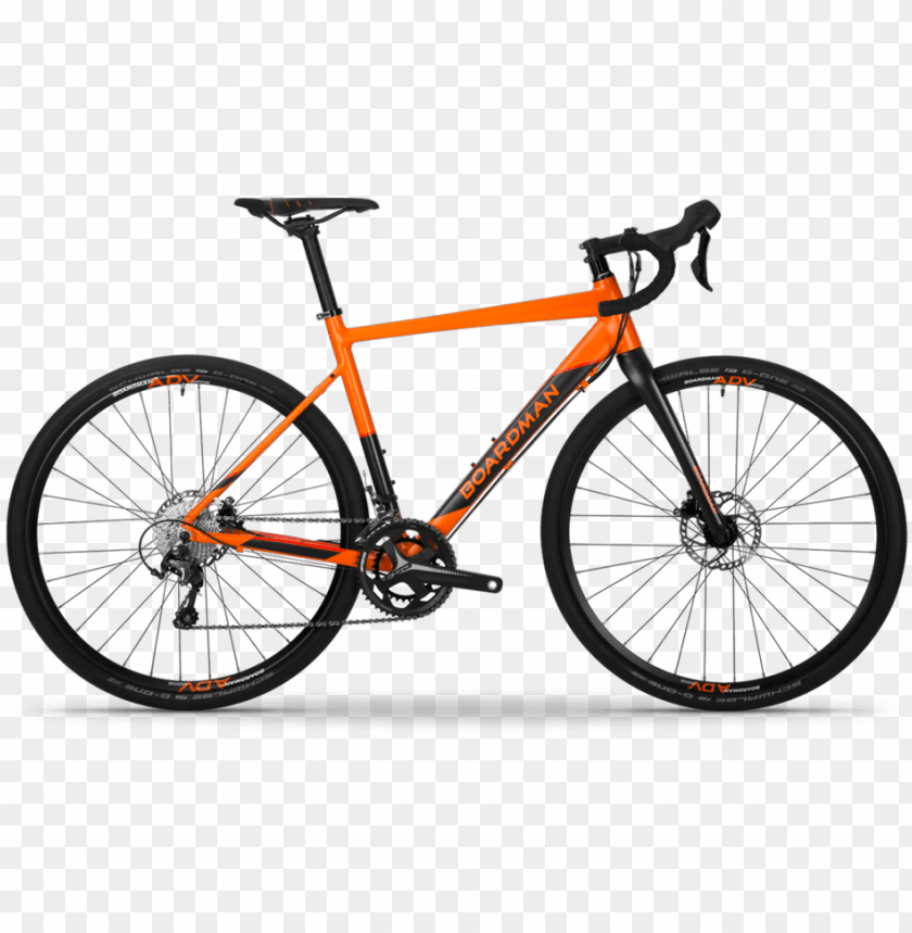 transport, bicycles, orange boardman bike, 