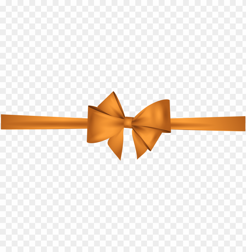 orange bow png clip art orange ribbon with transparent background PNG transparent with Clear Background ID 190524