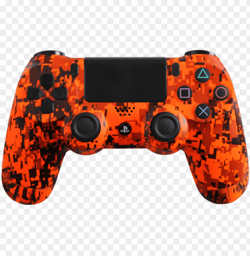 free PNG orange camo ps4 controller PNG image with transparent background PNG images transparent