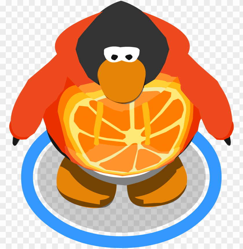 Orange Citrus Hoodie Red Penguin Club Pengui Png Image With Transparent Background Toppng - free cute penguin hat roblox
