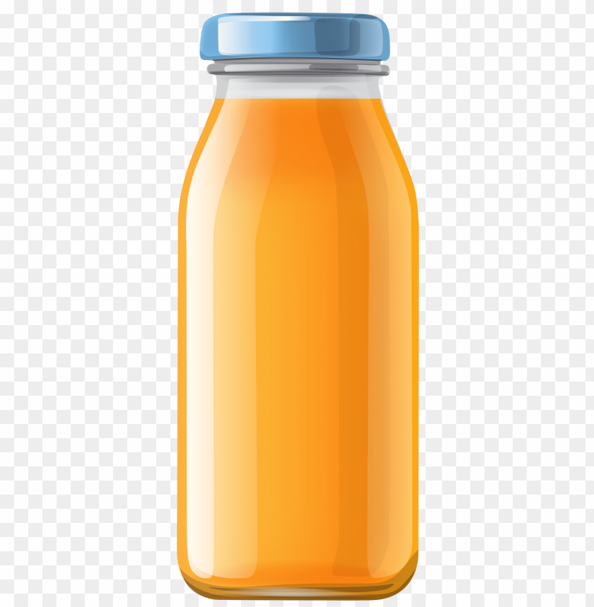 Large Bottle with Orange Juice PNG Clipart​