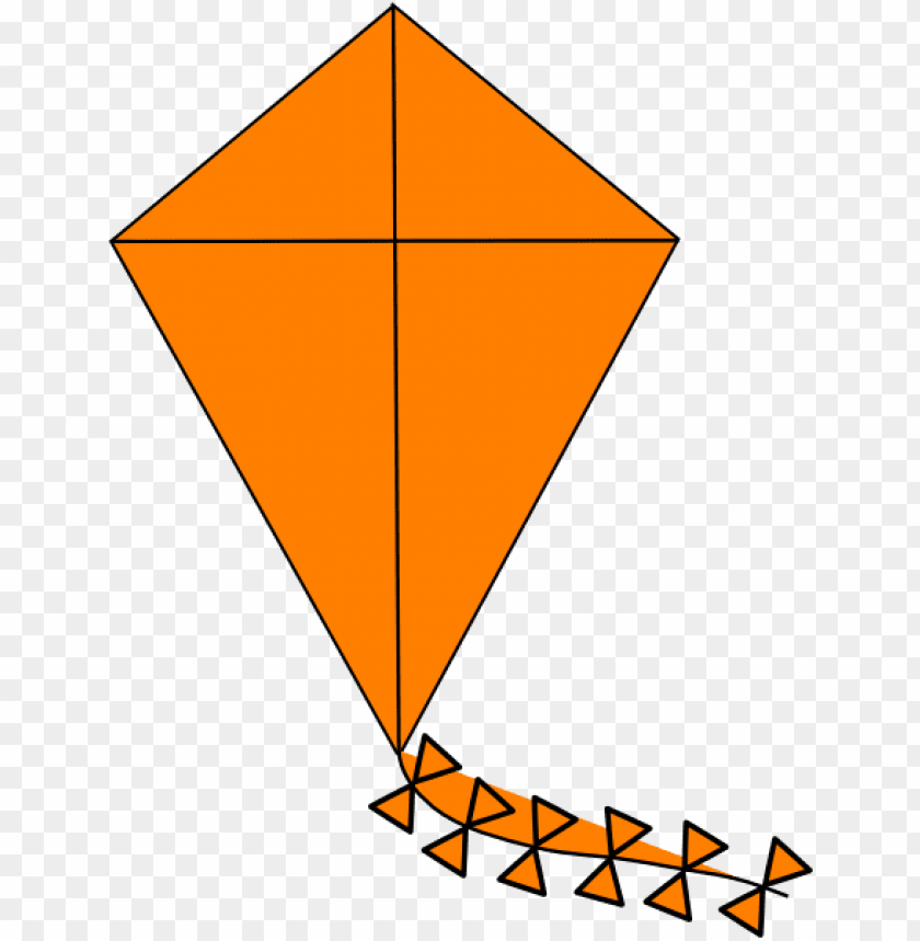 orange kiteat clker - triangle, kite