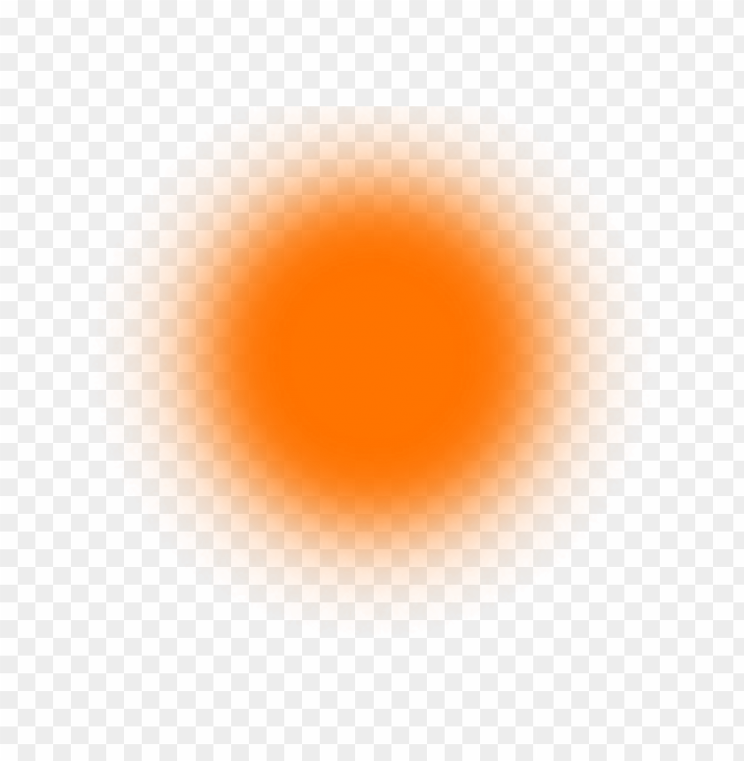 Orange Light Thumb Effect PNG Image With Transparent Background