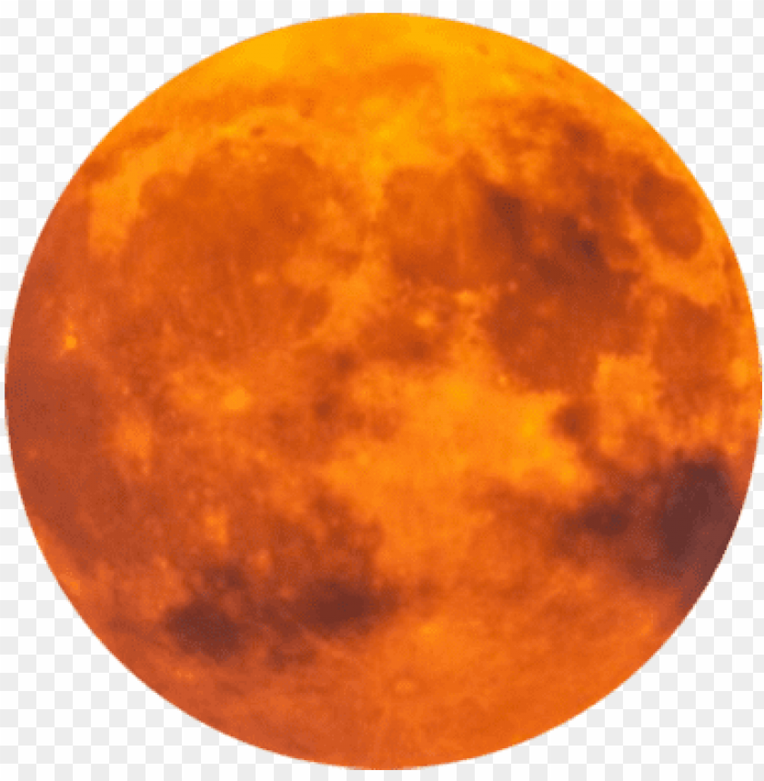 free PNG orange moon, sattelite in space - moo PNG image with transparent background PNG images transparent