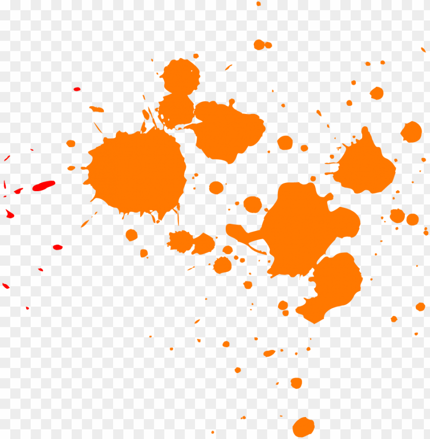 orange paint splatter background