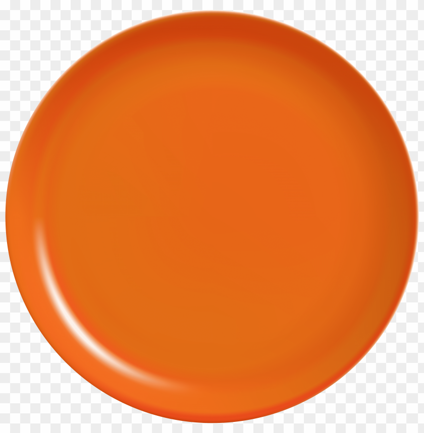 orange plate clipart png photo - 33355