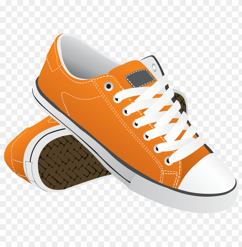 orange, sneakers