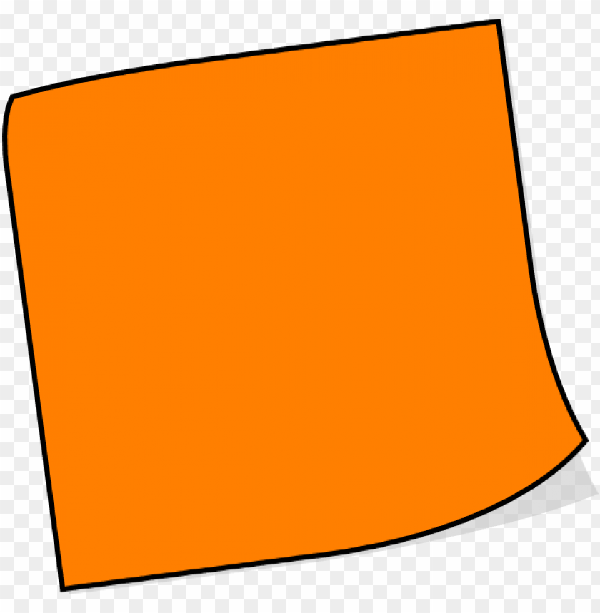 orange sticky note