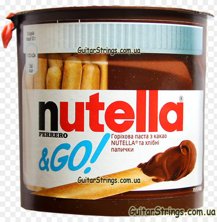 Ореховая Паста И Палочки Ferrero Nutella Go 52g - Nutella On The Go PNG Transparent With Clear Background ID 443589