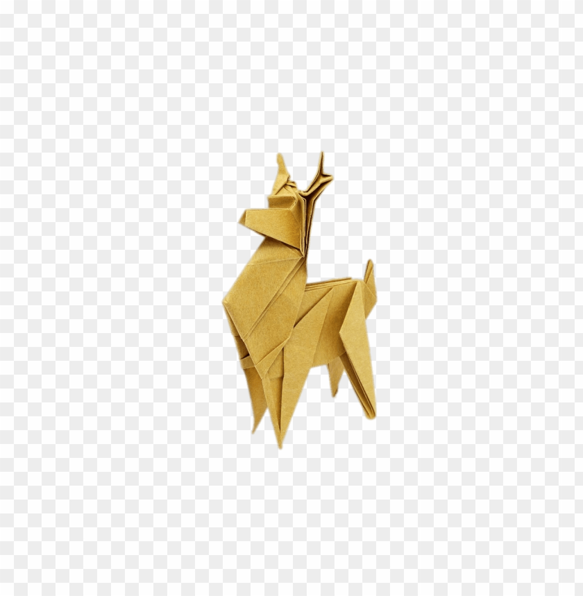 origami reindeer PNG transparent with Clear Background ID 118701