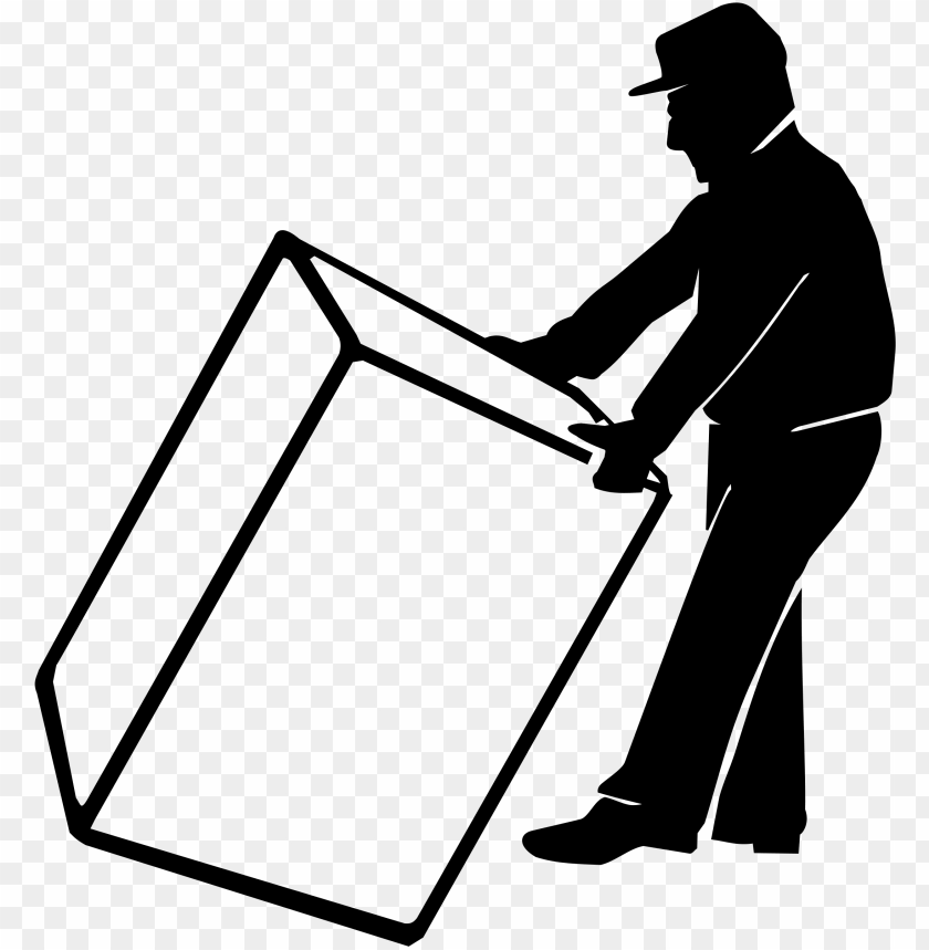 original png clip art file worker moving crate sv PNG image with transparent background@toppng.com