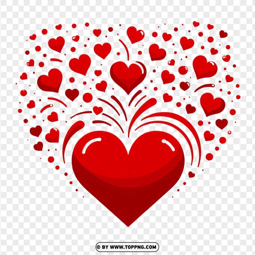 Ornamental Valentines Day Heart Design On A Icon PNG Transparent Background