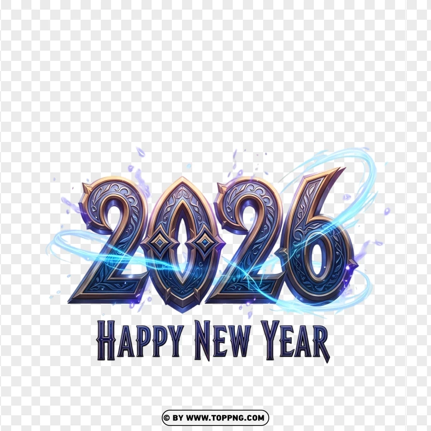 League Of Legends Ornate Style 2026 Typography PNG Transparent Background