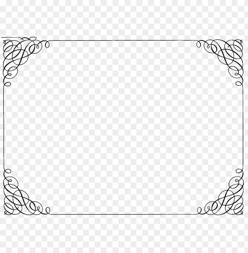ornate curly border PNG image with transparent background@toppng.com