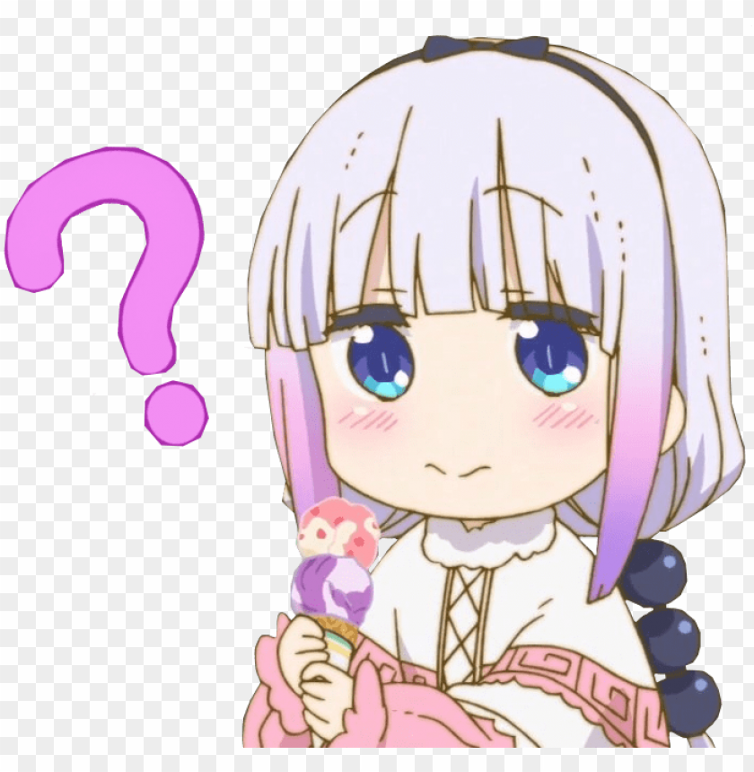 Ost - Confused Anime Girl PNG Transparent Background