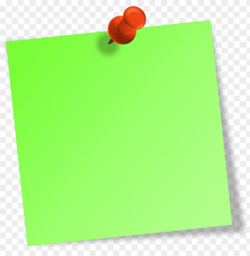 Free Download HD PNG Ost It Note Png Green Sticky Note PNG