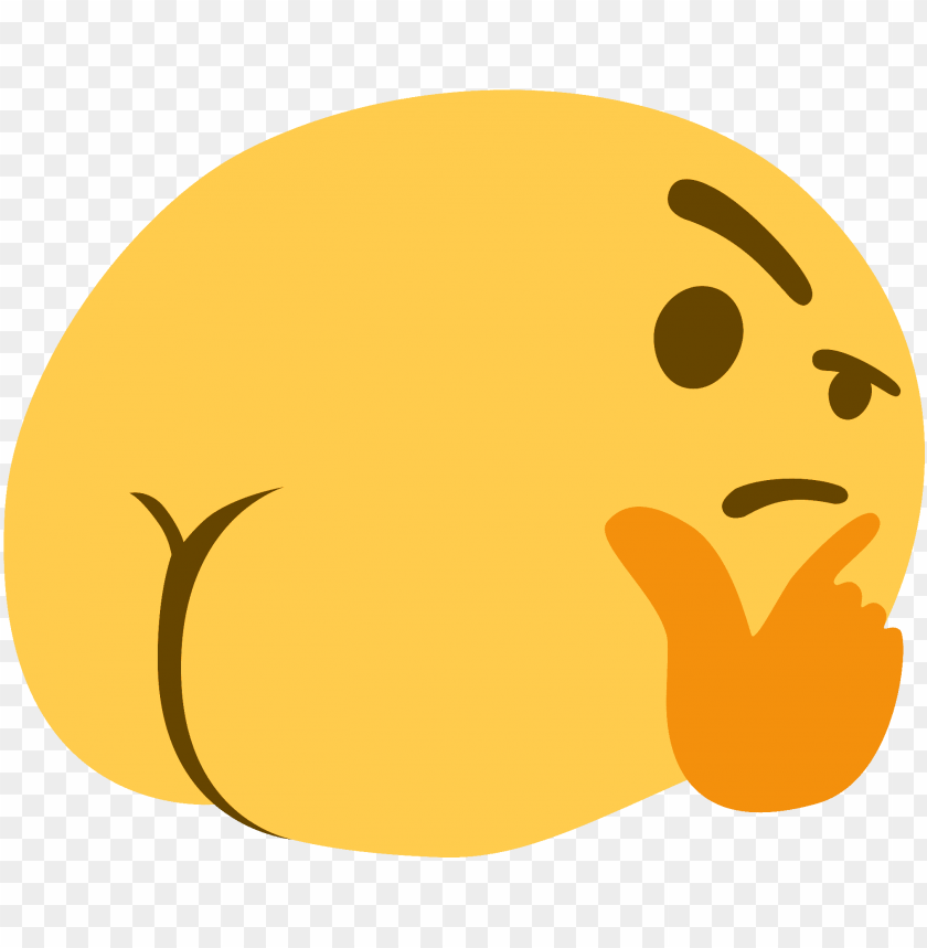 meme #emoji #thinkingemoji #thinking #stupid, HD Png Download - vhv