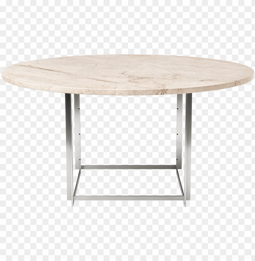 Oul Kjaerholm Table With Beige Marble Tabletop Coffee Table Png Image With Transparent Background Toppng