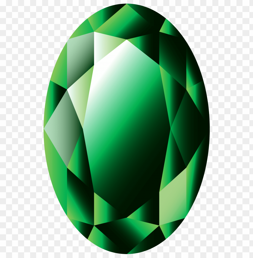 emerald, oval