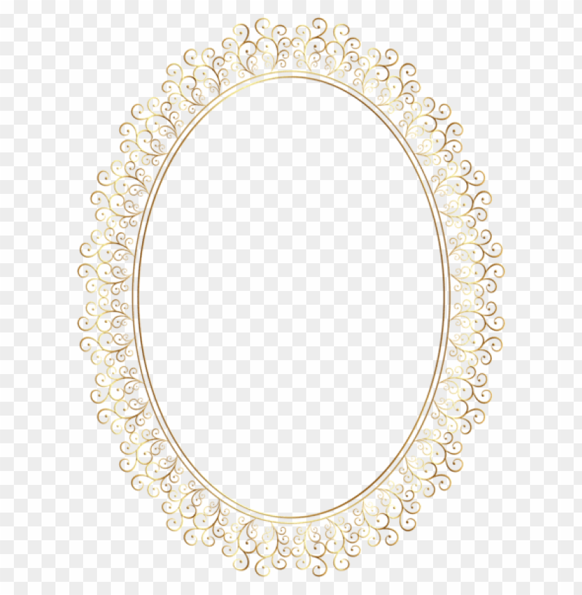 oval frame transparent