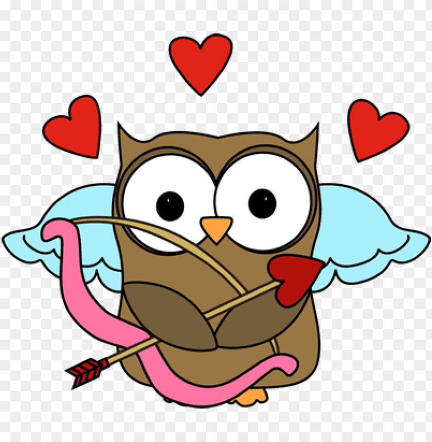 owl cupid clip art valentine s day owl valentines day clipart PNG transparent with Clear Background ID 282607