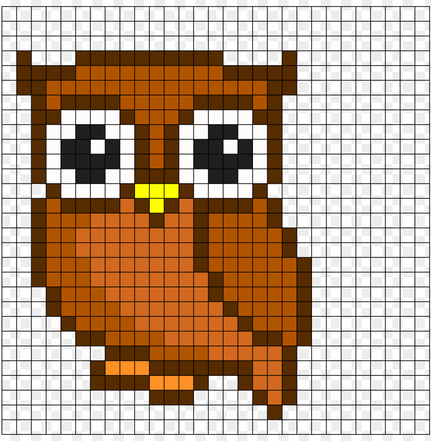 owl perler bead pattern more cuadricula owl pixel art PNG image with  transparent background | TOPpng
