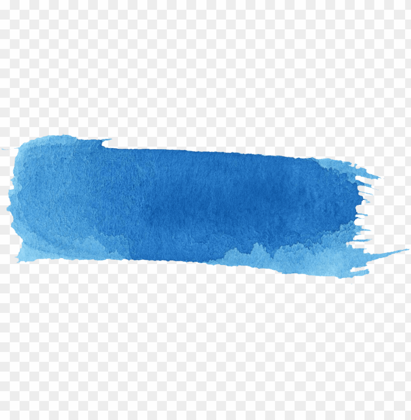 Paint Brush Stroke Blue PNG Image With Transparent Background