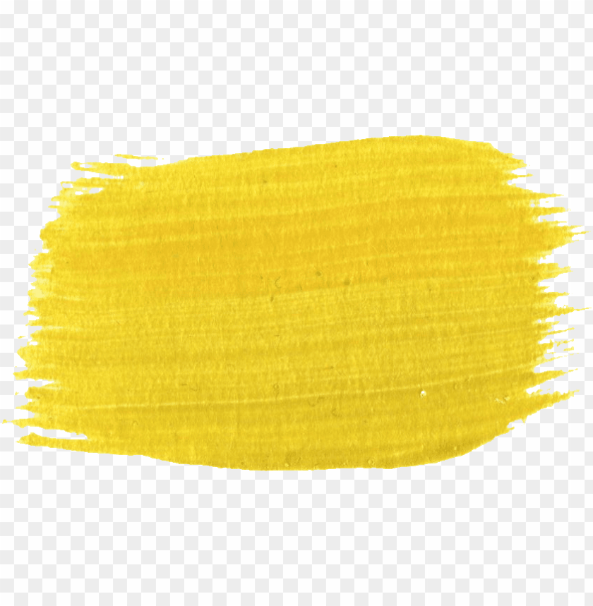 paint brush stroke yellow PNG image with transparent background | TOPpng