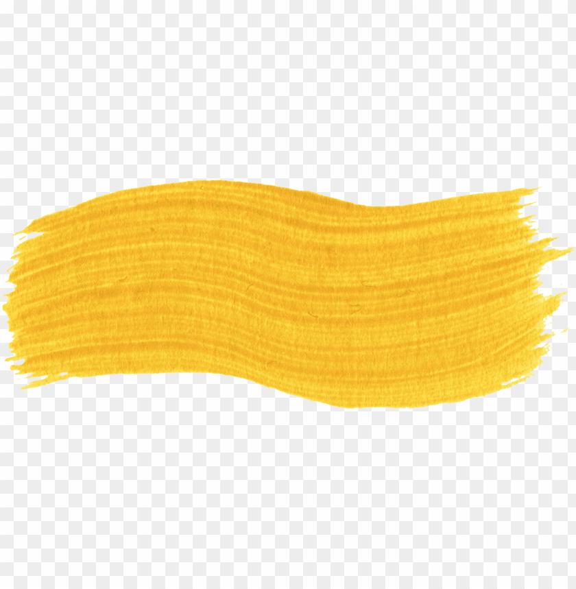paint brush stroke yellow PNG transparent with Clear Background ID 137193