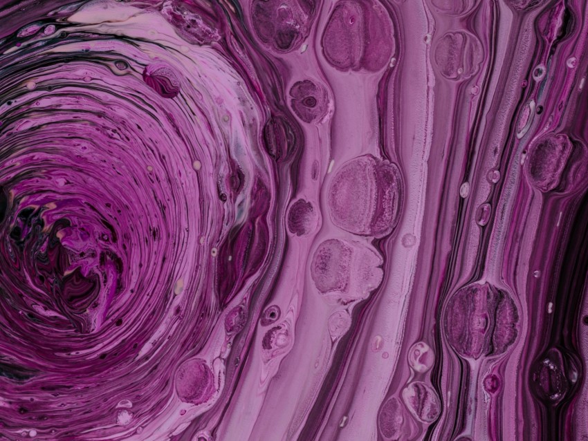 paint, bubbles, purple, liquid, abstraction