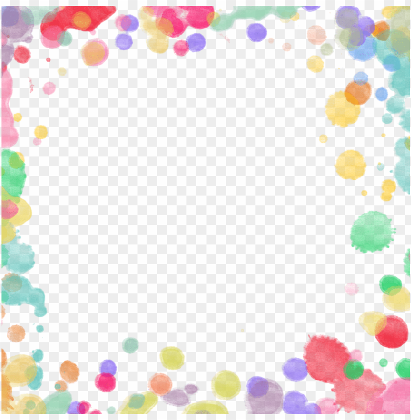 paint splatter border PNG transparent with Clear Background ID 98229