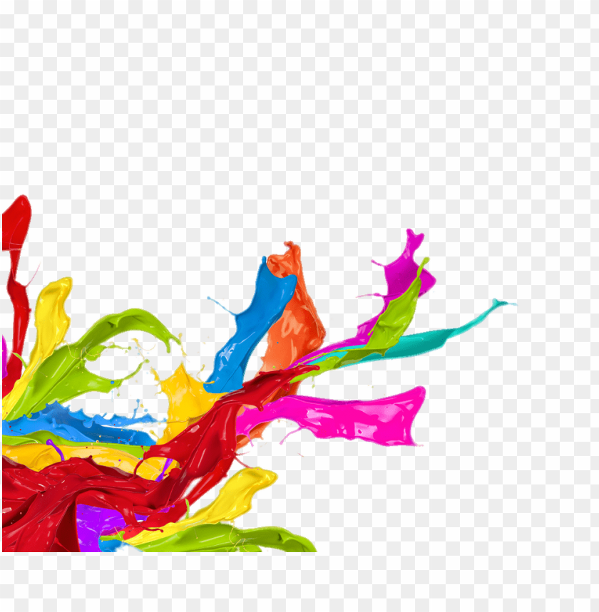 paint splatter left corner footer PNG transparent with Clear Background ID 118712