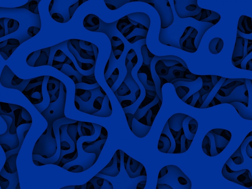 Paper Cut Blue Structure Shape Volume Png - Free PNG Images
