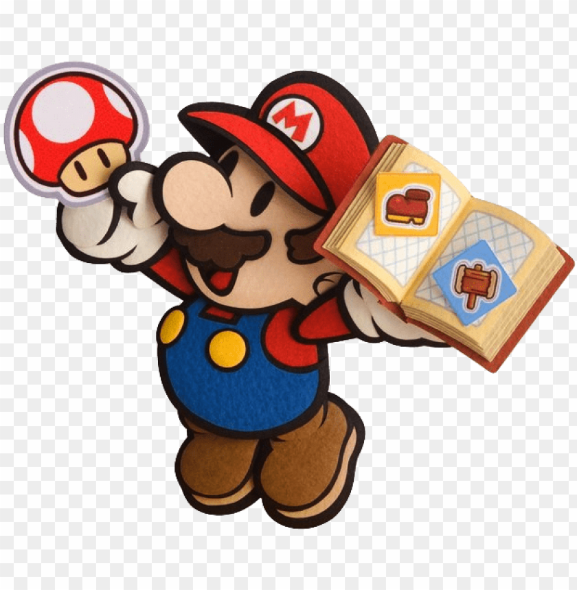 paper mario sticker star mario PNG image with transparent background@toppng.com