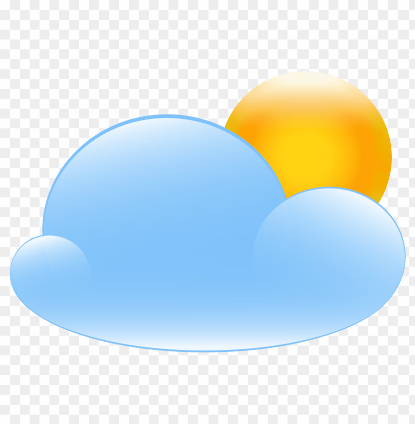 free PNG Download partly cloudy with sun weather icon clipart png photo   PNG images transparent
