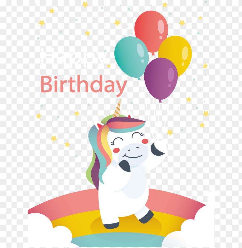 party birthday unrn - unrnio con globos, unicornio