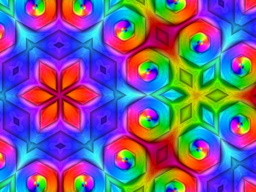 pattern, colorful, ornament, bright, saturated