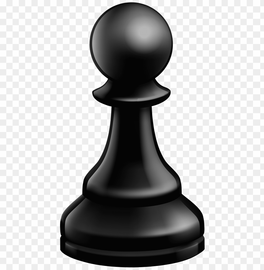 pawn black chess piece clipart png photo - 31432