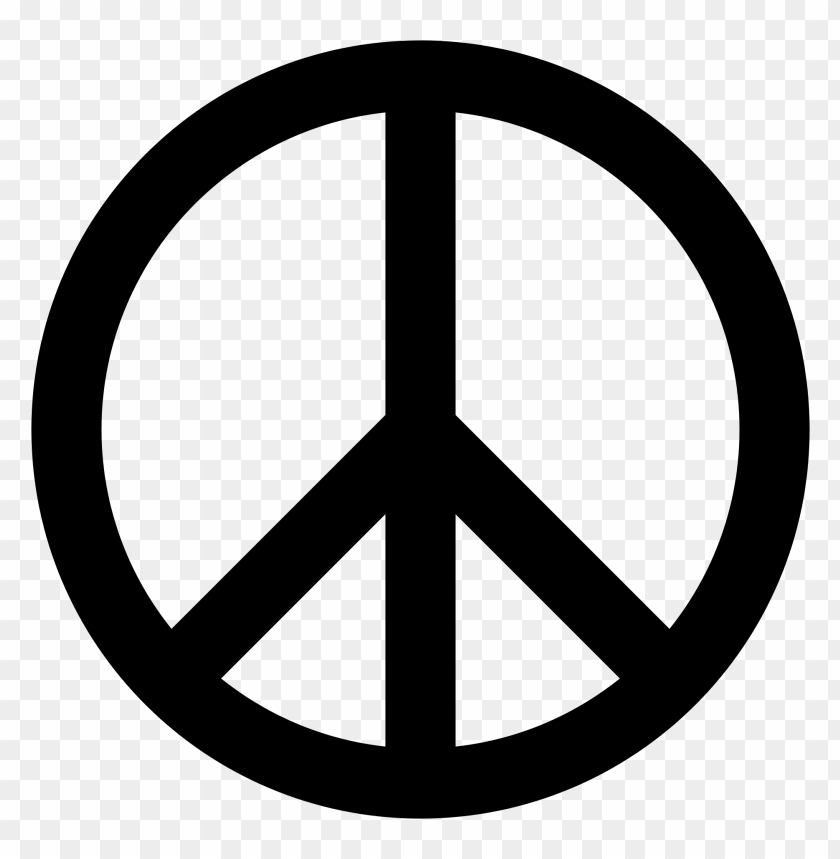 peace symbol black PNG transparent with Clear Background ID 119187