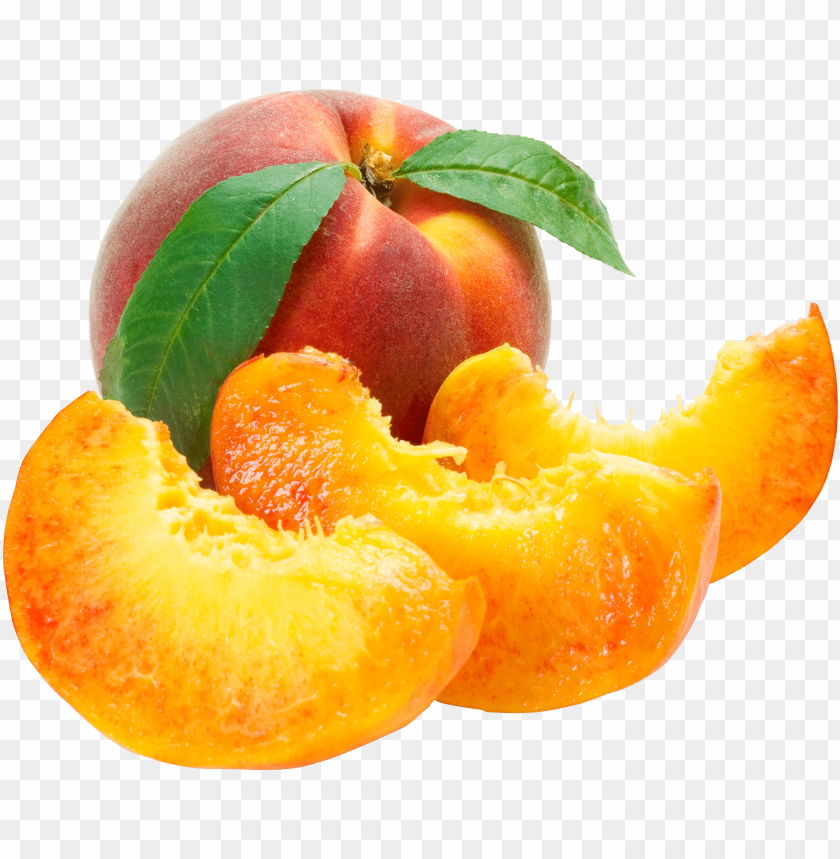 peach cut PNG images with transparent backgrounds - Image ID 12281