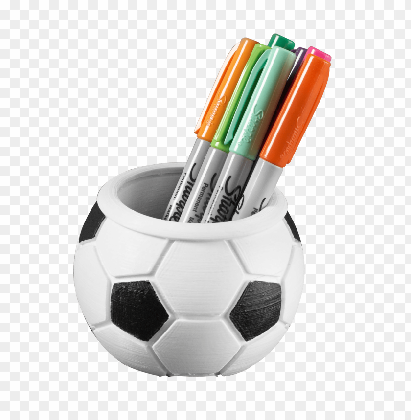 pen, tool, object, office, football, holder, stand