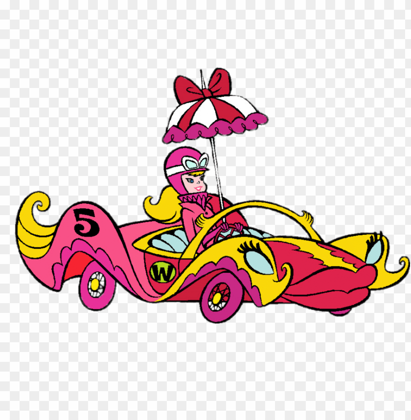 at the movies, cartoons, wacky races, penelope pitstop driving compact pussycat, 