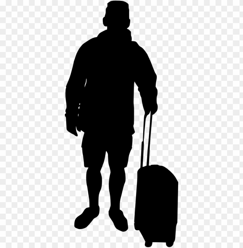  luggage,people,silhouette,png transparent,free png,travel,bag