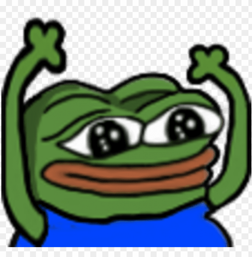 pepehype emote PNG transparent with Clear Background ID 79148