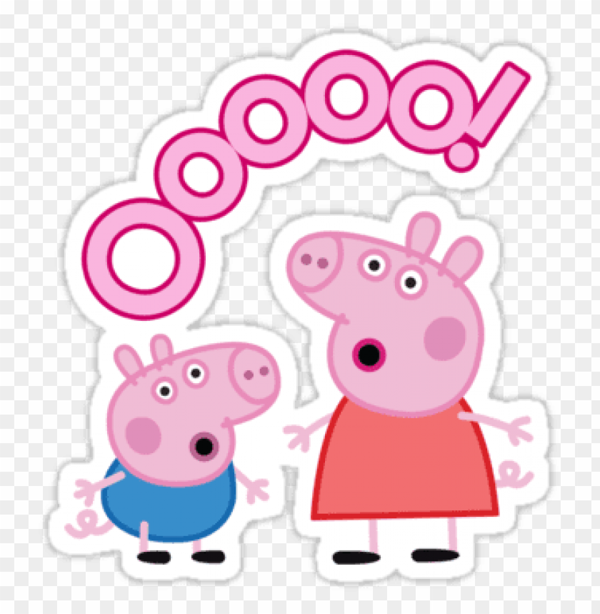 at the movies, cartoons, peppa pig, peppa pig ooo sticker, 